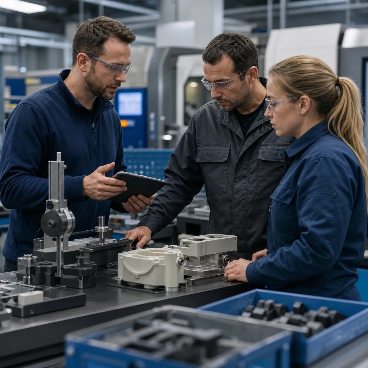 Poste qualité reliant outillage, inspection et historique de production